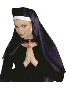 Cofia  de Monja Raso accesorio para disfraz