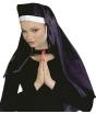 Cofia  de Monja Raso accesorio para disfraz