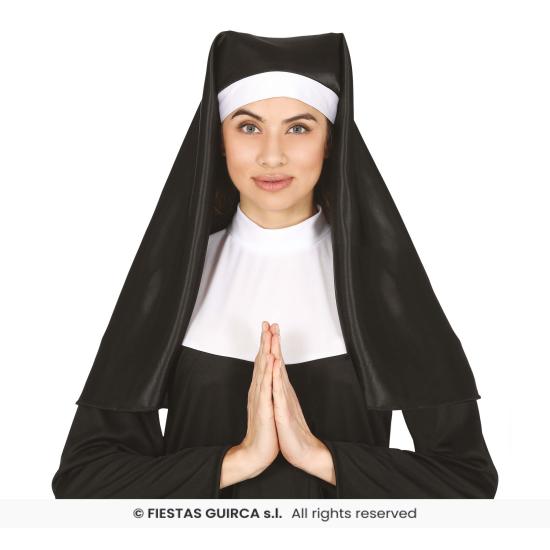 Cofia  de Monja Raso accesorio para disfraz