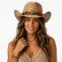 Sombrero de Paja con Abalorios para Disfraces y Fiestas de Verano