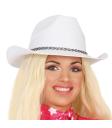 Sombrero de pistolero del Oeste blanco