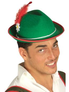 Sombrero de Tirolés con Pluma Oktoberfest