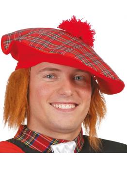 Gorra Escocesa con Pelo.