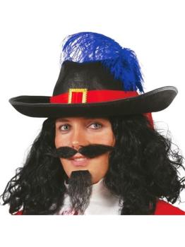 Sombrero Fieltro Mosquetero Negro..