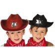 Sombrero fieltro sherif infantil marrón