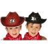 Sombrero fieltro sherif infantil marrón