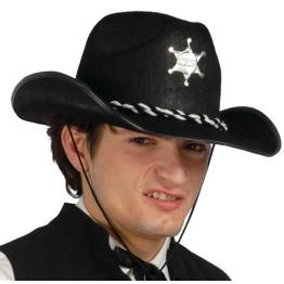 Sombrero fieltro Sheriff color Negro