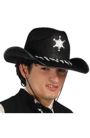 Sombrero fieltro Sheriff color Negro
