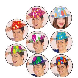 Sombrero Gangster Plático Fiesta