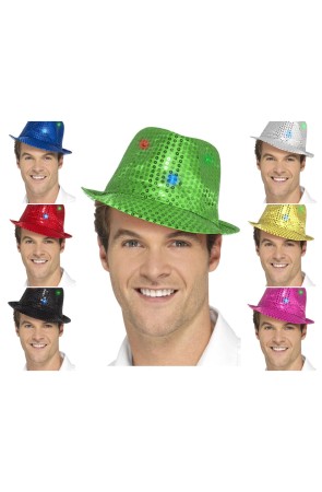 Sombrero Lentejuelas con Led