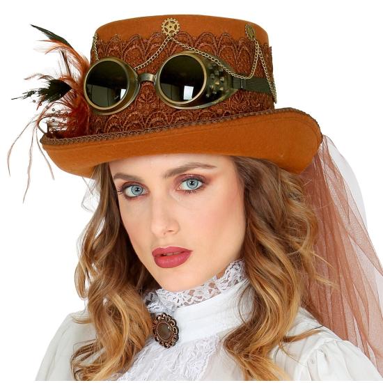 Sombrero Lujo Steampunk fieltro Sombrero Lujo Steampunk fieltro