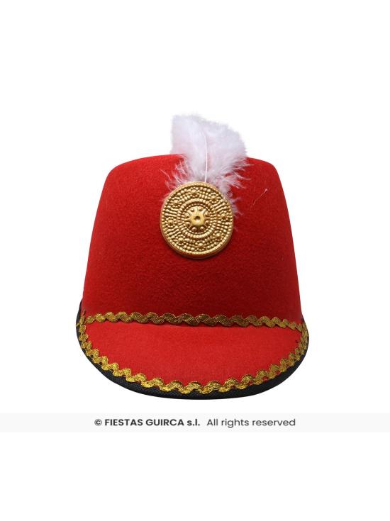Sombrero majorette rojo infantil