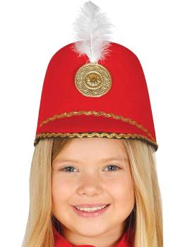 Sombrero majorette rojo infantil
