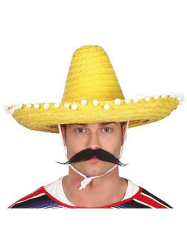 Sombrero Mexicano Amarillo 48 cm