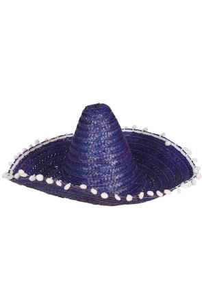 Sombrero Mexicano Azul 50 cms