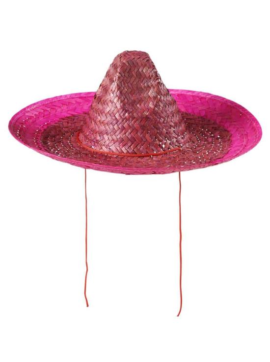 Sombrero Mexicano Rosa de 48 cms .