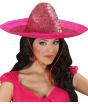 Sombrero Mexicano Rosa de 48 cms .