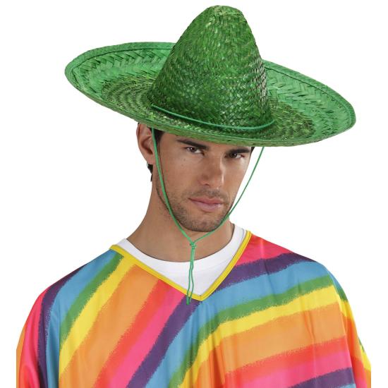 Sombrero Mexicano Verde de 48 cm