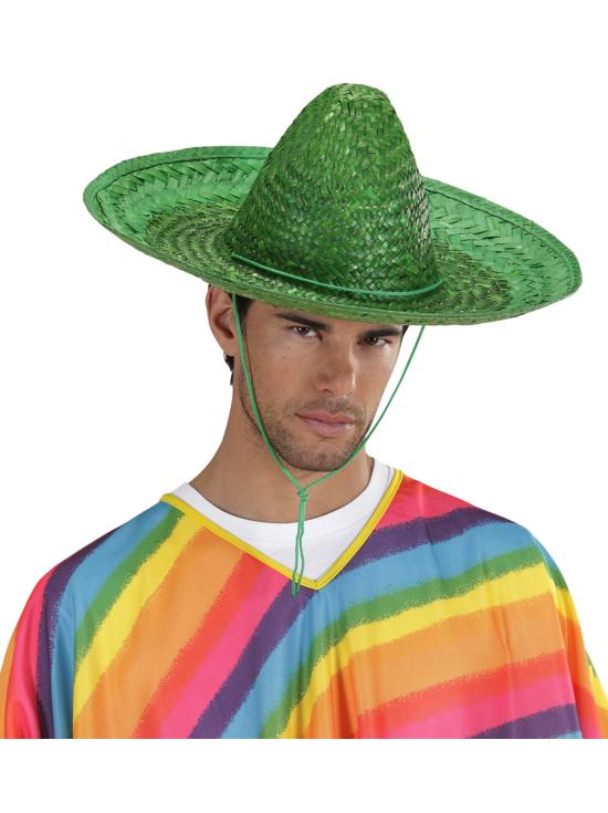 Sombrero Mexicano Verde de 48 cm