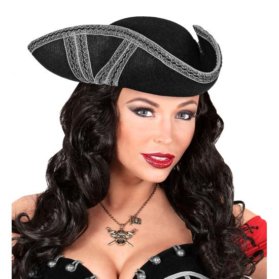 Sombrero Pirata con adorno Plateados Sombrero Pirata con adorno Plateados