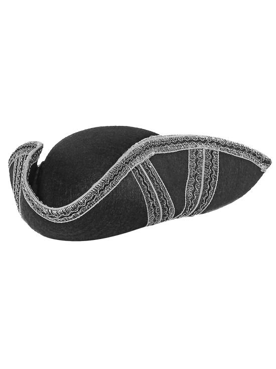 Sombrero Pirata con adorno Plateados