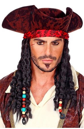 Sombrero Pirata con Rastas
