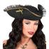 Sombrero Pirata Negro con puntilla adorno