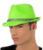 Sombrero San Patricio verde banda de brillantes