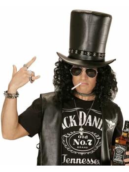 Sombrero Slash Similpiel Disfraz Rockero
