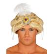 Sombrero Turbante Árabe con adornos Oro adulto