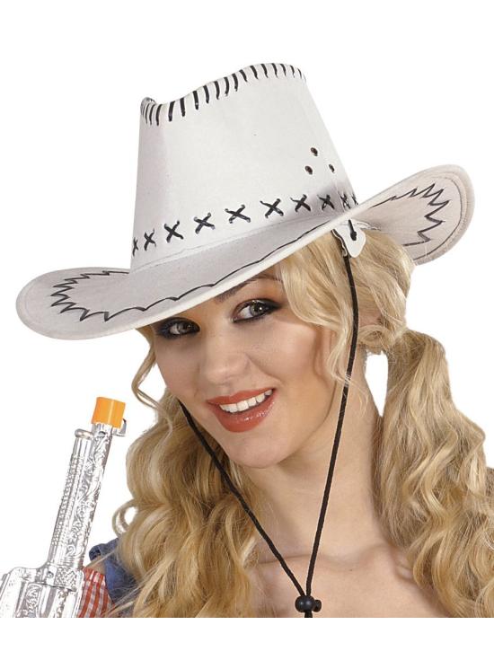 Sombrero Vaquero Agamuzado color Blanco