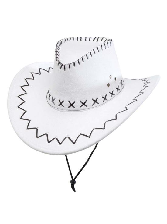 Sombrero Vaquero Agamuzado color Blanco
