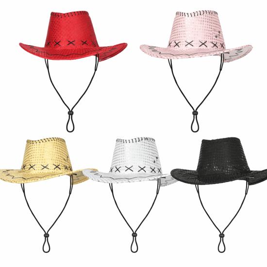 Sombrero Vaquero con Lentejuelas – Talla Única