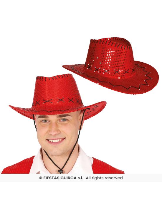 Sombrero Vaquero con Lentejuelas – Talla Única