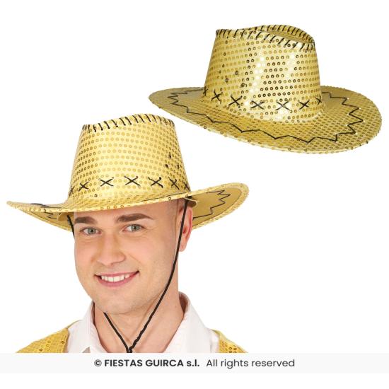 Sombrero Vaquero con Lentejuelas – Talla Única