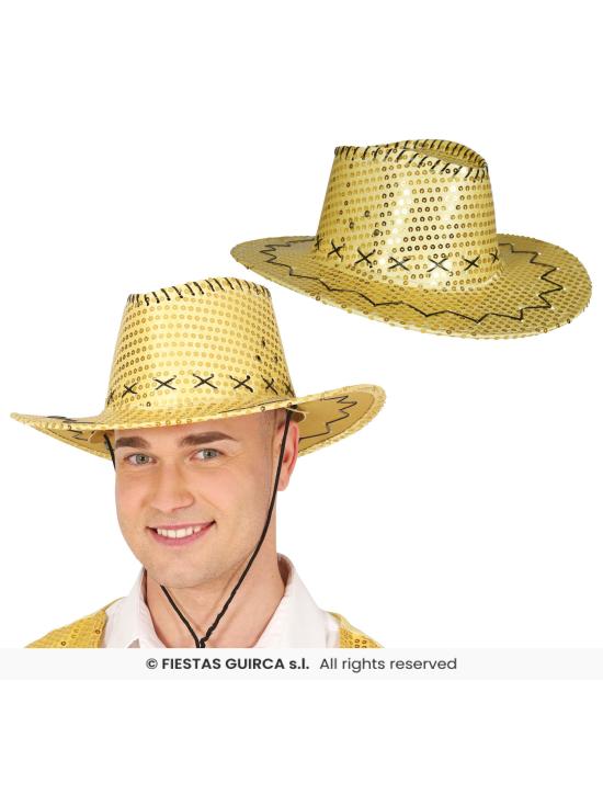Sombrero Vaquero con Lentejuelas – Talla Única