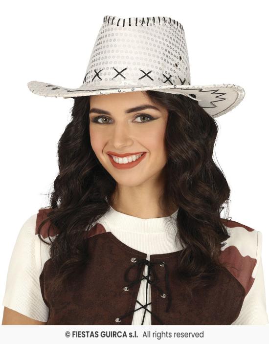 Sombrero Vaquero con Lentejuelas – Talla Única