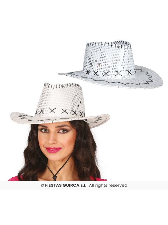 Sombrero Vaquero con Lentejuelas – Talla Única