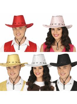 Sombrero Vaquero con Lentejuelas – Talla Única