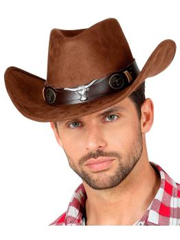 Sombrero Vaquero Lujo Imitación Piel