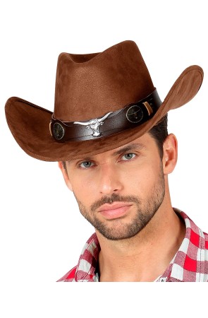 Sombrero Vaquero Lujo Imitación Piel