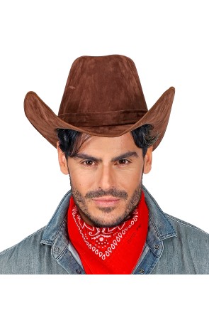 Sombrero Vaquero Marrón Agamuzado