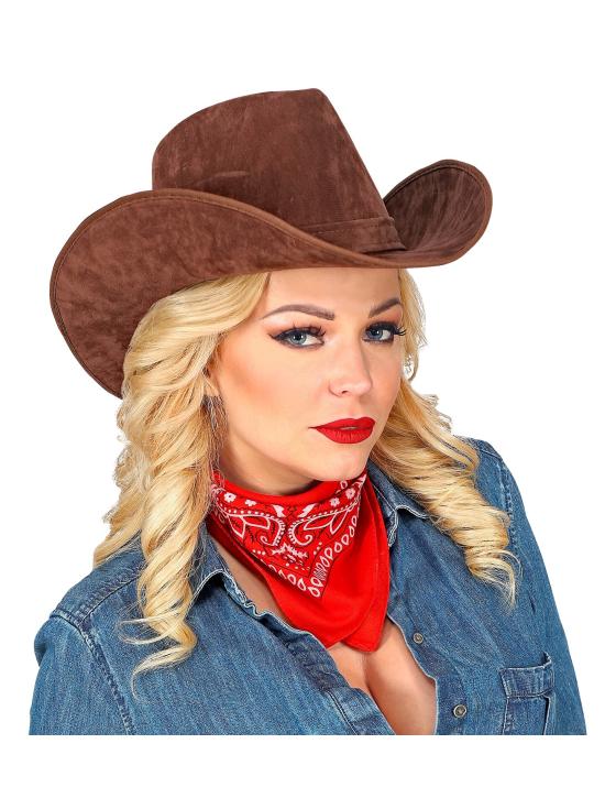 Sombrero Vaquero Marrón Agamuzado