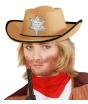 Sombrero Vaquero Marrón clarito Sheriff infantil
