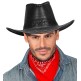 Sombrero Vaquero Simil piel de color Negro