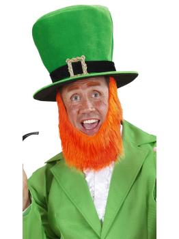 Sombrero Verde de Terciopelo san Patrick`s con barba