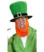 Sombrero Verde de Terciopelo san Patrick`s con barba