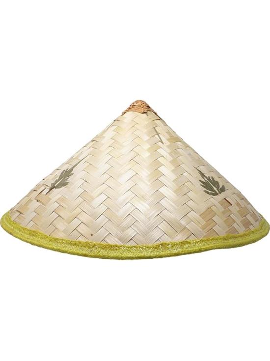 Sombrero vietnamita de paja para disfraz – estilo asiático tradicional