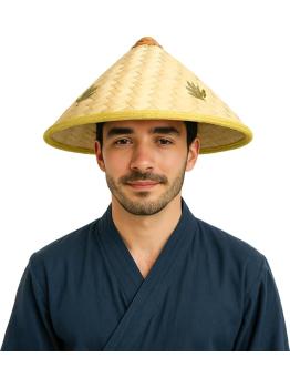 Sombrero vietnamita de paja para disfraz – estilo asiático tradicional