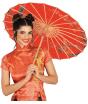 Sombrilla Japonesa Roja (82 cm) - Accesorio Oriental para Disfraces y Decoración